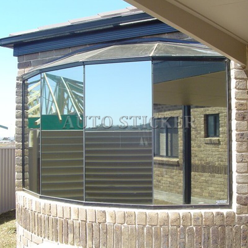 50*300cm/ lots silver isolering fönster film klistermärken solreflekterande enkelriktad spegel silver fönster solfilm för hem bil fönster