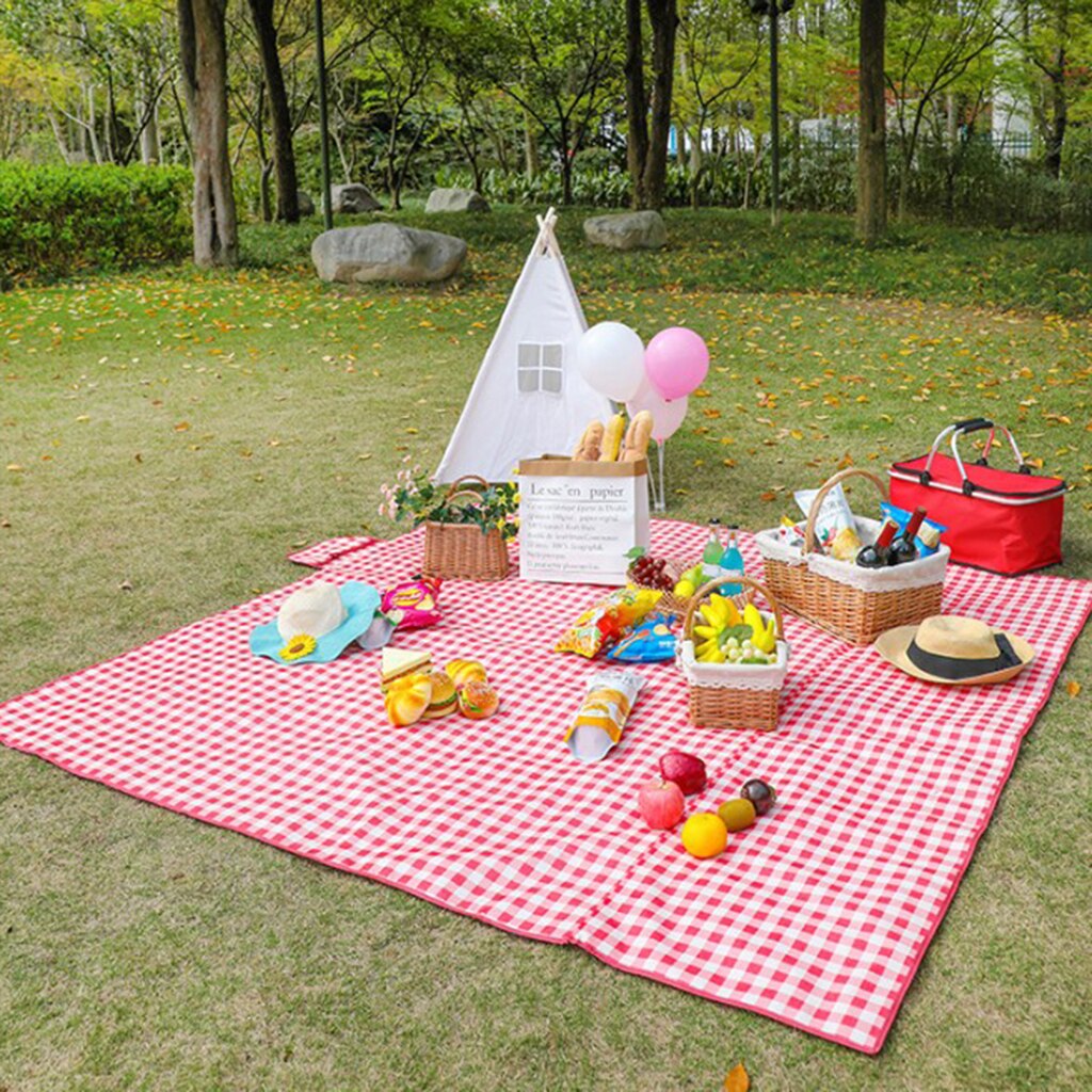 Picnic Blanket Waterproof Extra Large Picnic Mat Outdoor Blanket with Waterproof Backing for Family Concerts Beach Park Camping