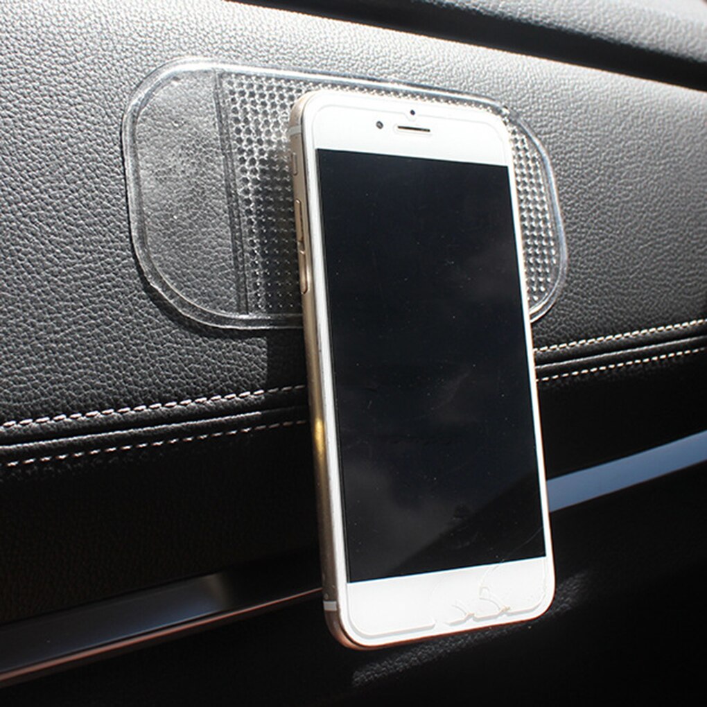 2 Stuks Anti-Slip Sticky Mat Auto Dashboard Moible Telefoon Houder Kleine Transparant Antislip Pad