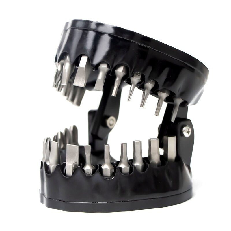 Denture Drill Magnetic Bit Holder Screwdriver Bit Organizing Holder Teeth Model Driver Bit Holder Hold up 28: Blackband drill bit