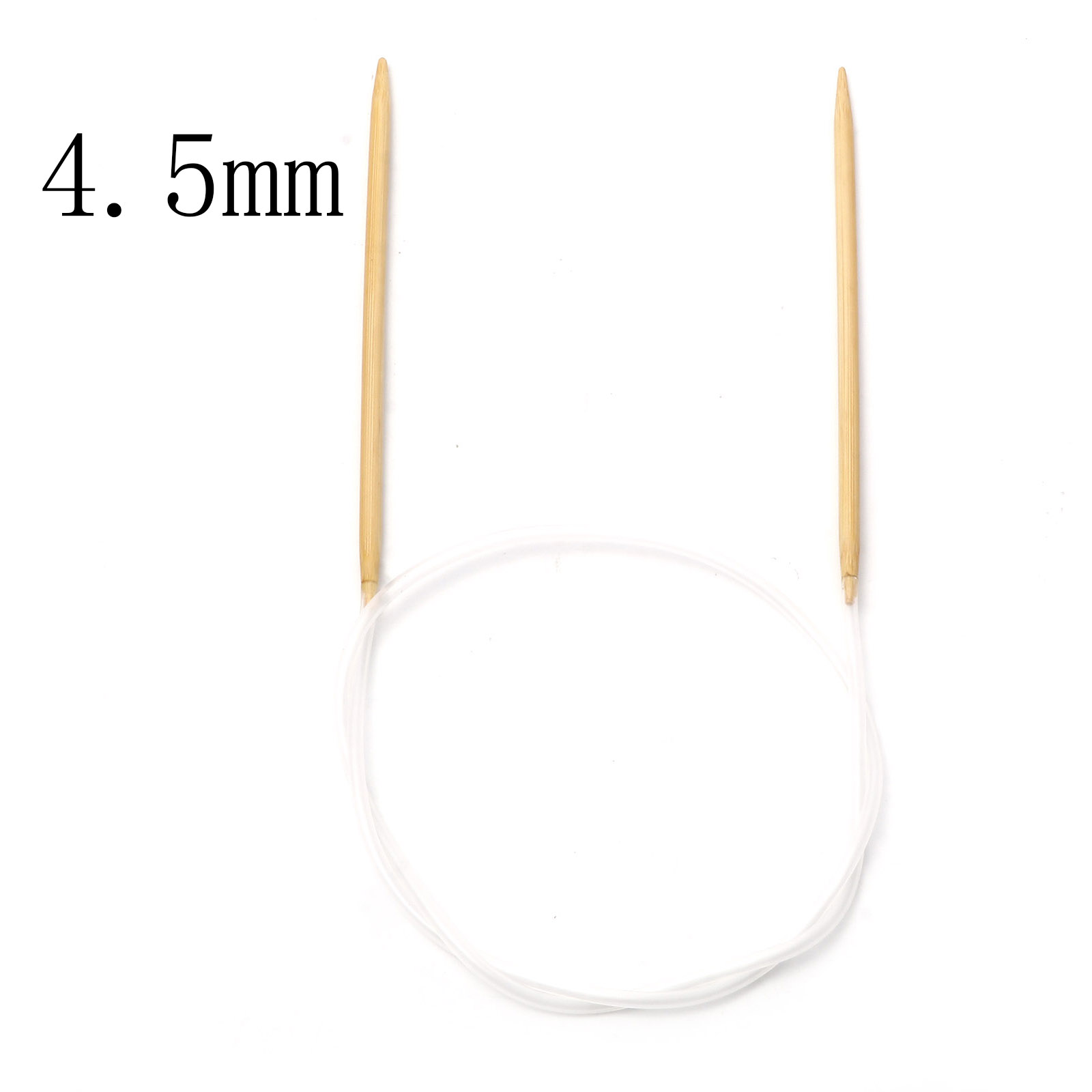 2mm-10mm Bamboo Plastic Circular Knitting Needles Beige Crochet Needles Pins Needle Craft Tools DIY Sewing Tools,80cm Long,1PC: L / Red
