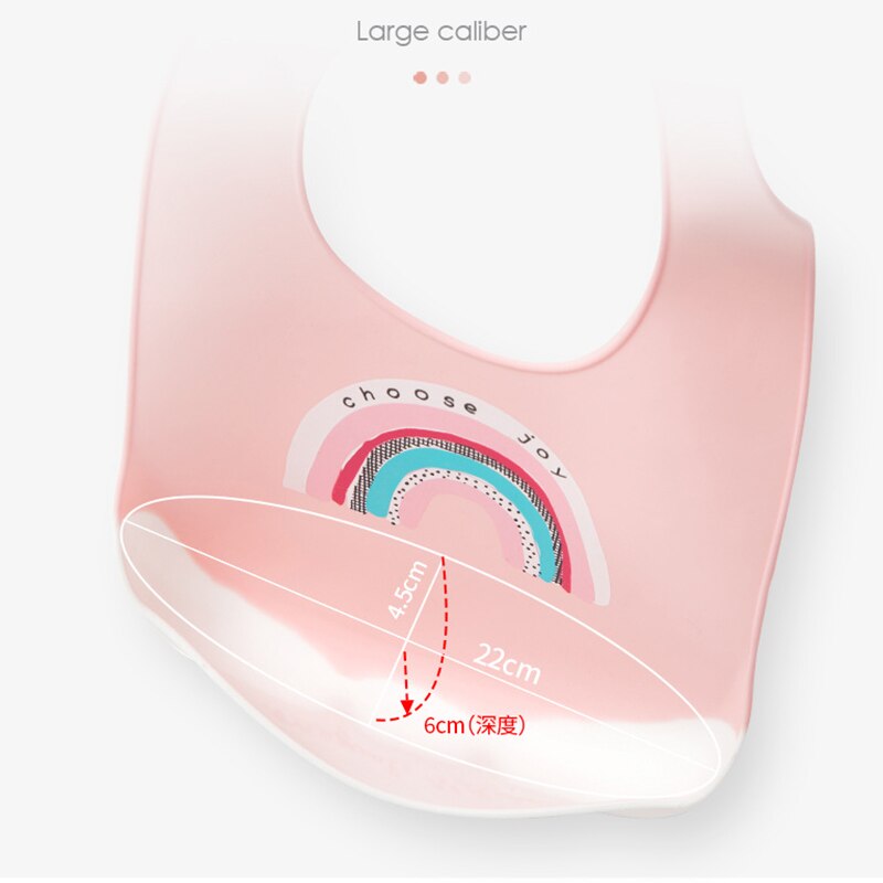 Baby Lätzchen Einstellbare Baby Fütterung Speichel Handtücher Wasserdicht Neugeborenen Baby Cartoon Schürzen Lätzchen Weiche Silikon Komfortable Mittagessen Lätzchen