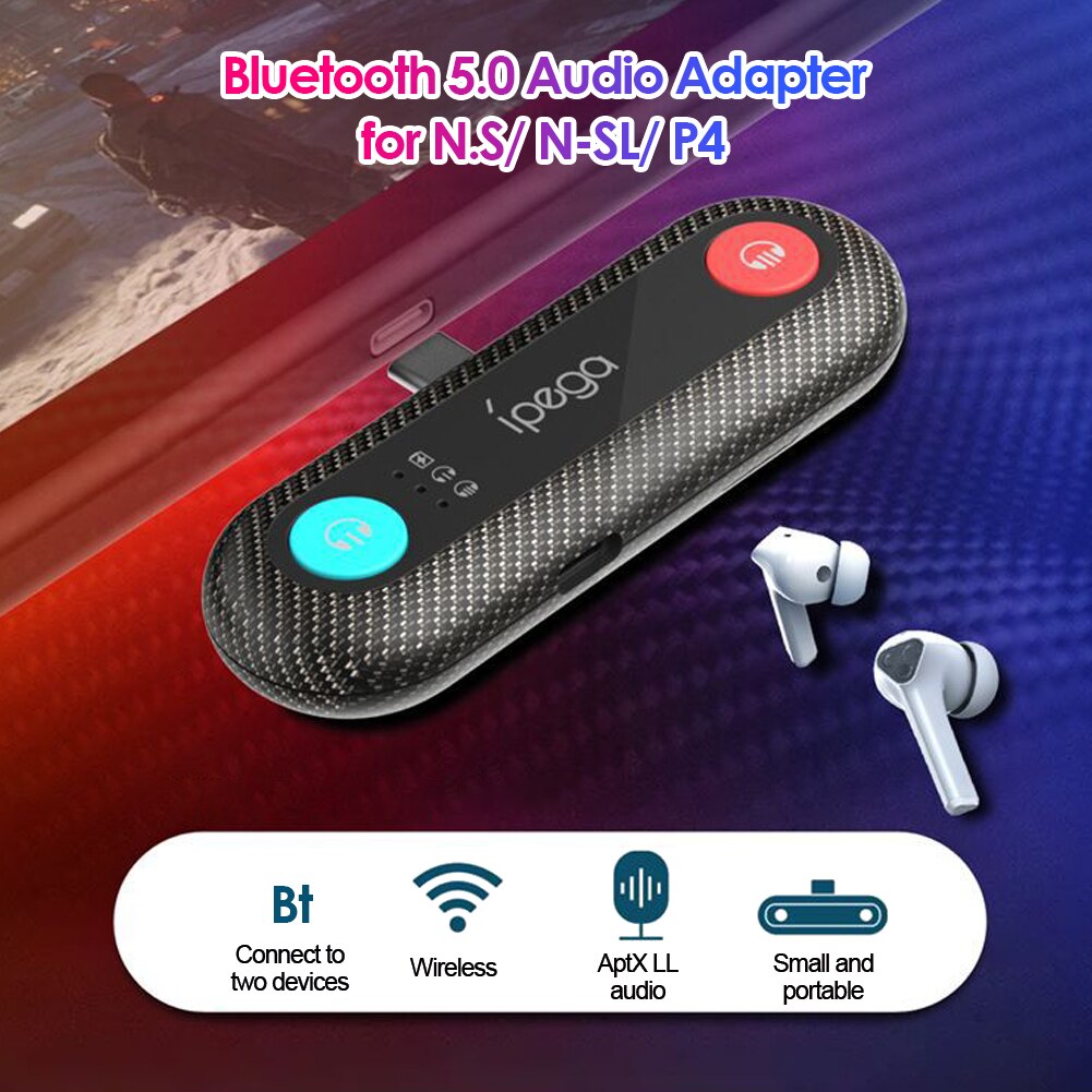 Elektronische Machine Accessoires Dual Bluetooth Audio Adapter Voor Nintendo Switch PS4 Oplaadbare Zender