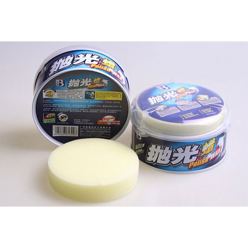 Akcesoria samochodowe wosk samochodowy konserwacja wosk polerowanie wosk wosk samochodowy stały z gąbką 250g