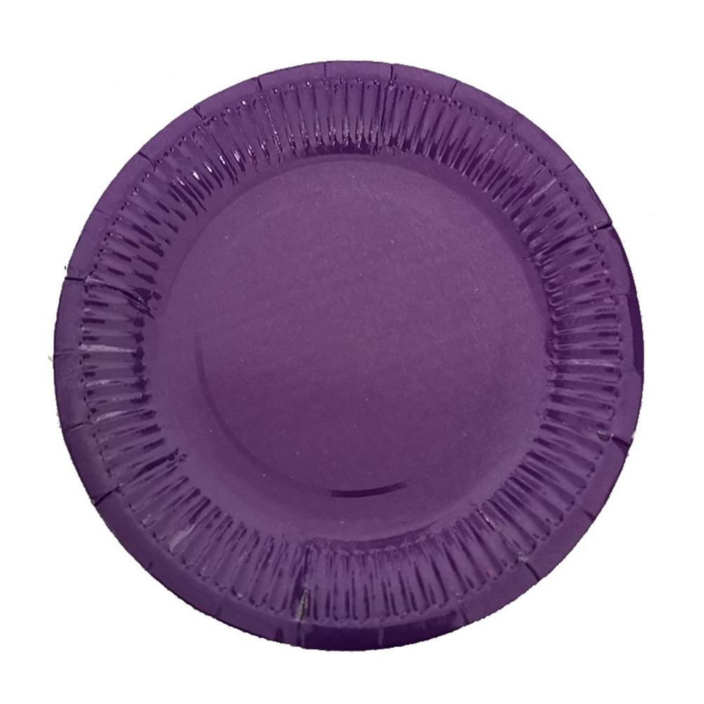 10Pcs Einweg Papier Platten Geburtstag Party Kreis Platte Obst Platte Kuchen Tablett Geschirr Geburtstag Partei Liefert