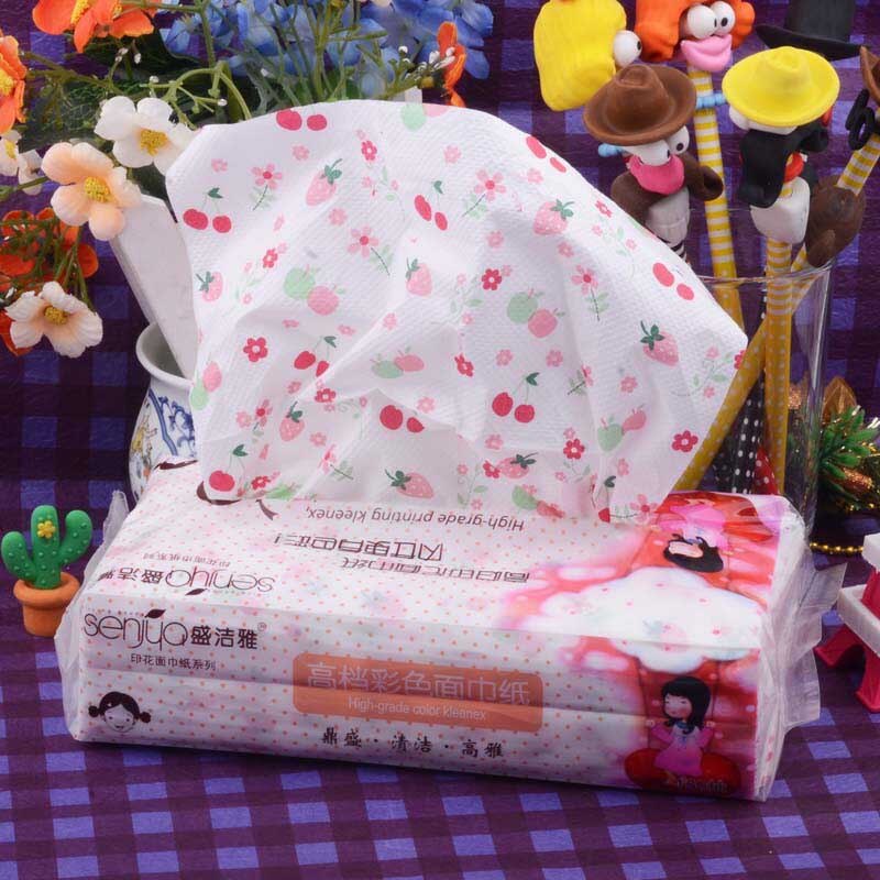 3 paket tryckpapper färgad ansiktsservett 150 hushållspapper toalettpapper servett bilpapper