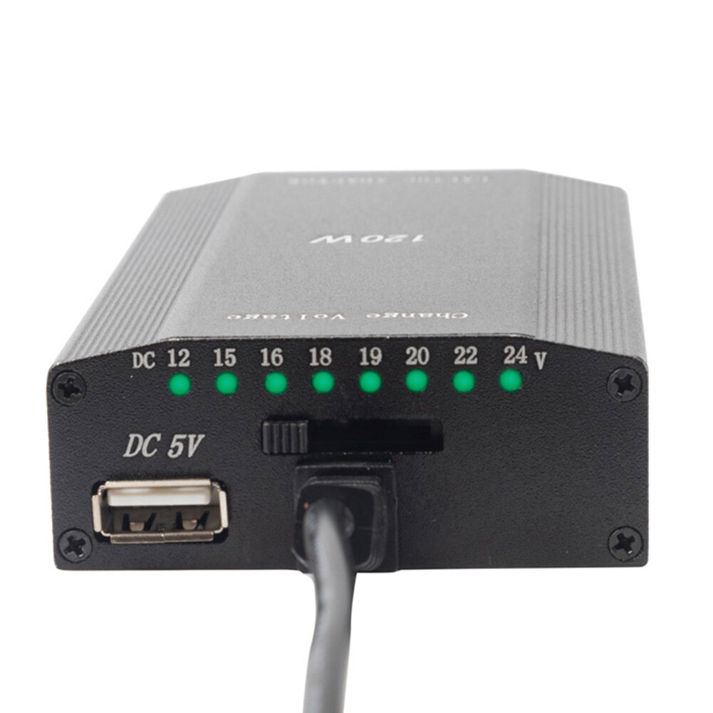 Universal 100W DC USB Port LED Auto Car Charger Adjustable Power Supply Adapter Set 8 Detachable Plugs For Laptop Notebook