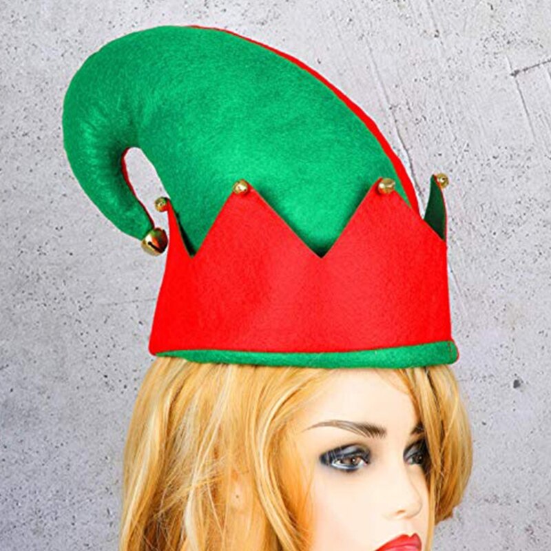Sombreros de Navidad para adultos y niños, botas de elfo, calcetines de elfo de Navidad, zapatos de caramelo, sombrero, vestido de graduación, disfraz de vacaciones de Navidad, 3 piezas