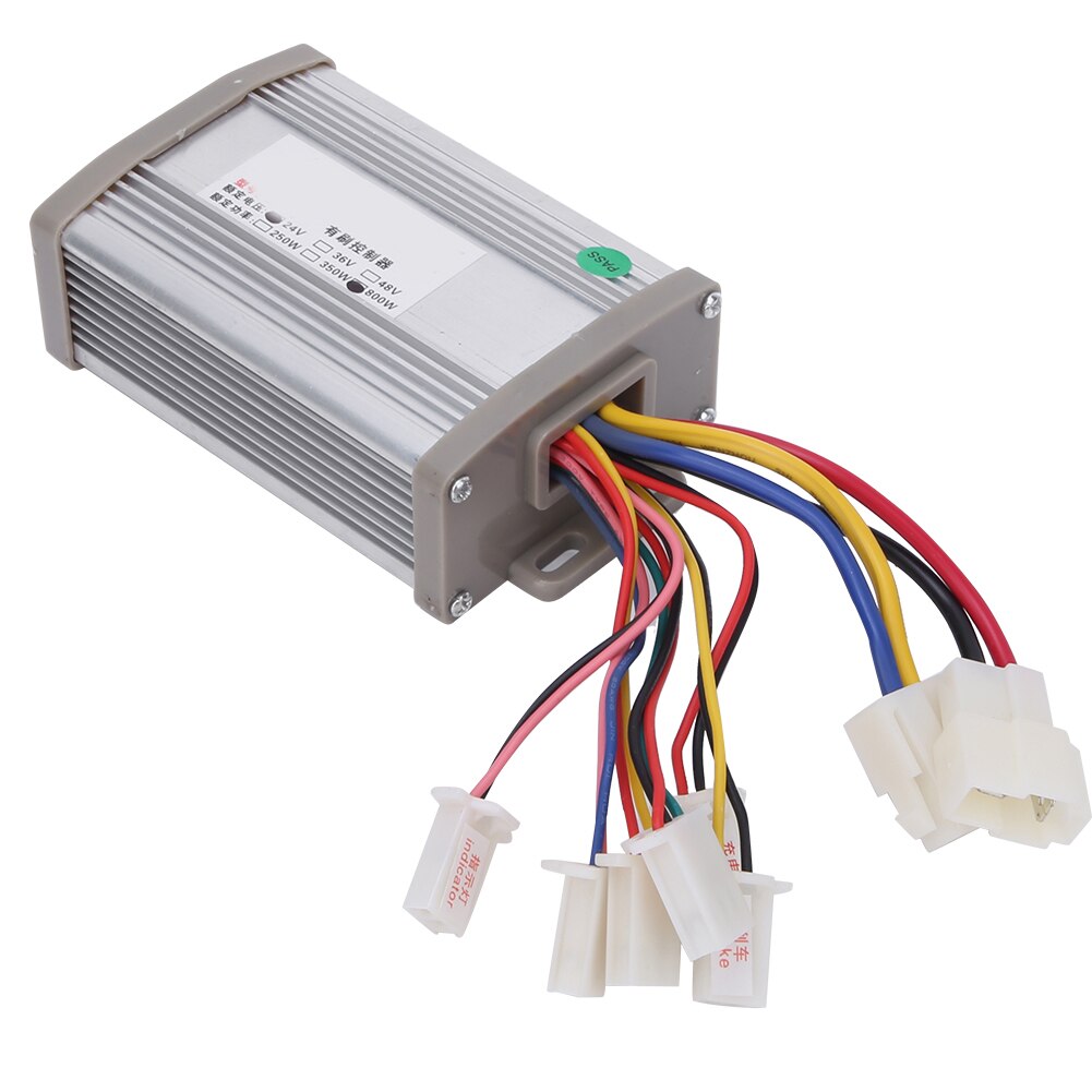 Contrôleur de moteur de vélo électrique 24V/36V/48V, 250W/350W/500W/800W, moteur brossé, DC: 24V 800W