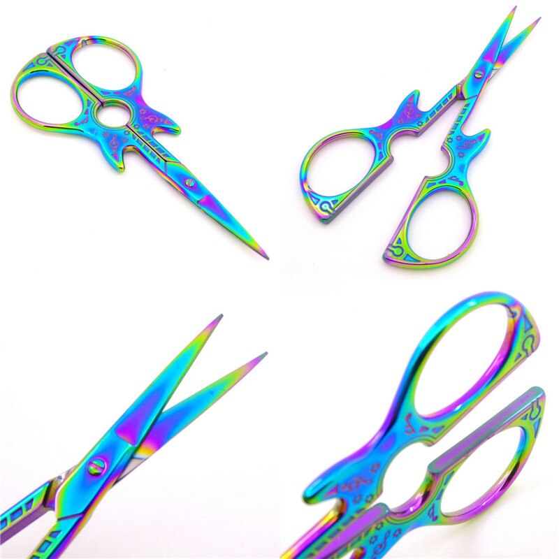 Antique Embroidery and Sewing Scissors Suppliers Stainless Steel Scissors European Style Gold Mini Stork Fabric Cissors