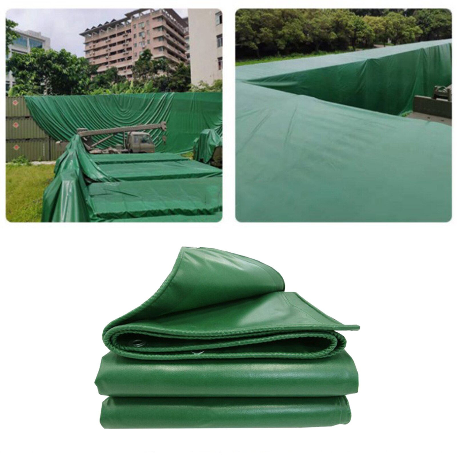 Heavy Duty Poly Tarp Waterproof Tarpaulin Canopy Tarp Camping Tent Shelter Reinforced Boat Car Covers for Outdoors: 4x6m
