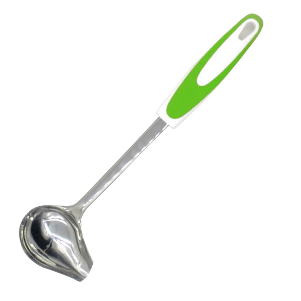 Mint Sauce Long Soup Ladle with Spout Stainless Steel Kitchen Serving Salad Dressing Gravy Spoon: NO.4