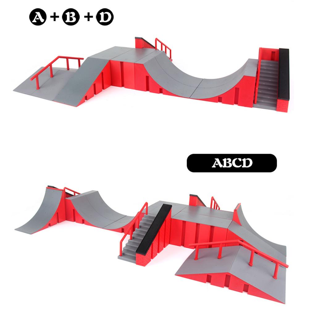 Fingerboard Ramp Set - EVA Material - Incl. Finger Skateboard - Training Props