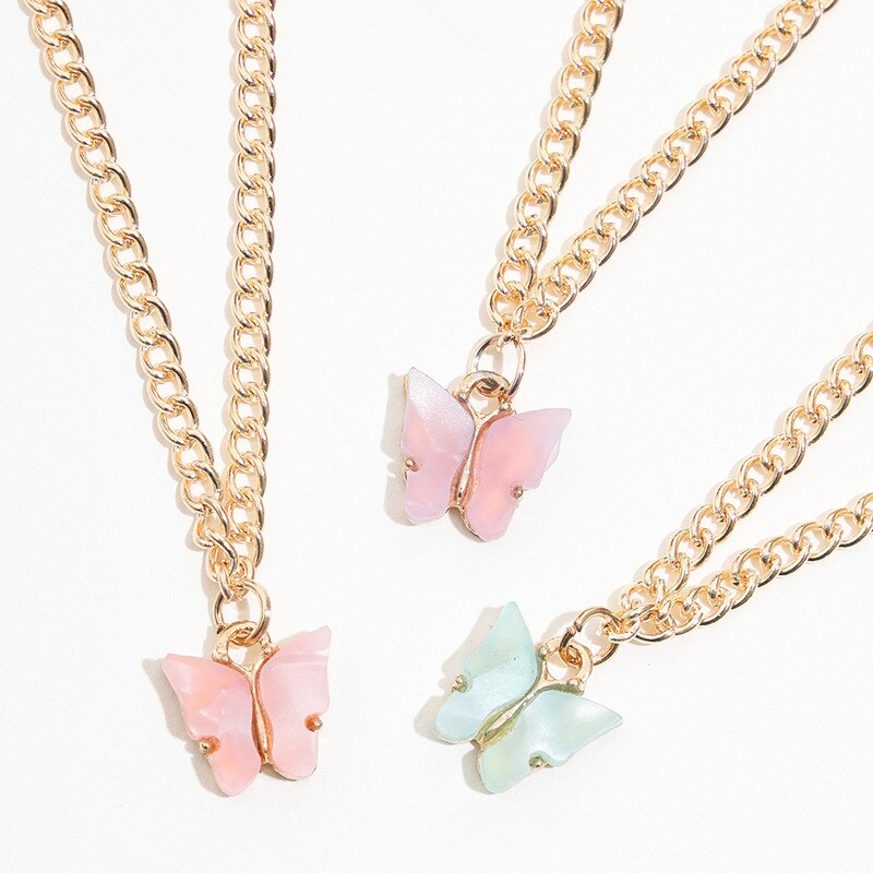 Tobilleras con colgantes de mariposa para mujer, Set de 3 unidades, cadena de Color dorado, pulsera de tobillo, de joyería para pies