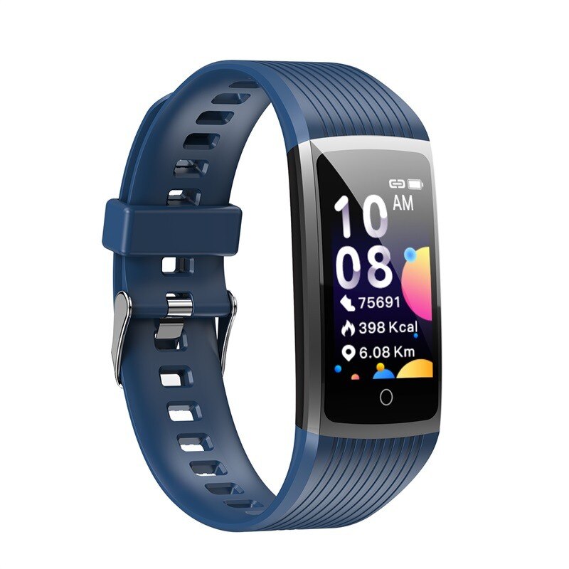 Health Bracelet Smart Band Men Fitness Tracker Activity Smartwatch Real-time Monitor 5 In 1 Pedometer Sports Wristband Women Men: Blue