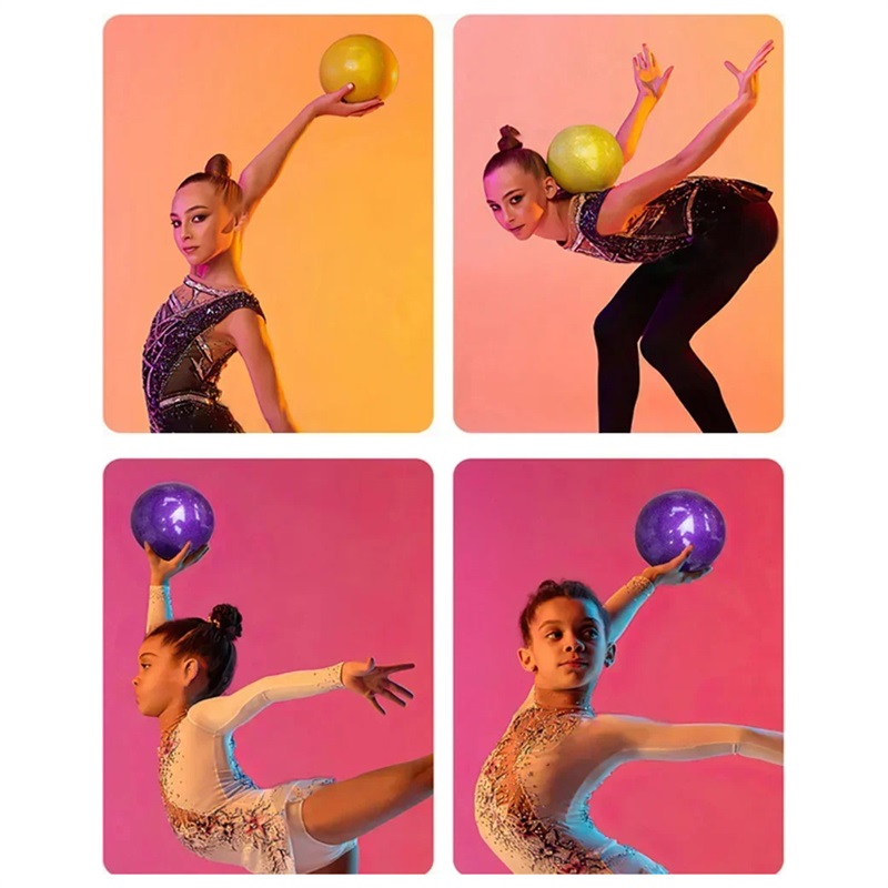 Pelota gimnástica rítmica , 1 unidad, para práctica de baile, ejercicio, entrenamiento, competición, suministros de gimnasio, diámetro 15cm, 18cm