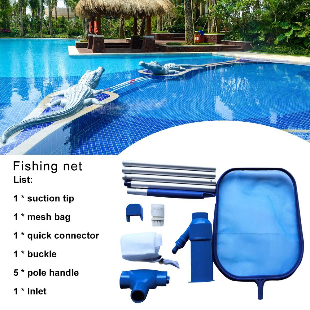Swimming Pool Accessories Pool Cleaning Kit Maintenance Tool Suction Head Cleaning Net Kit Durable Cleaning Tool: A
