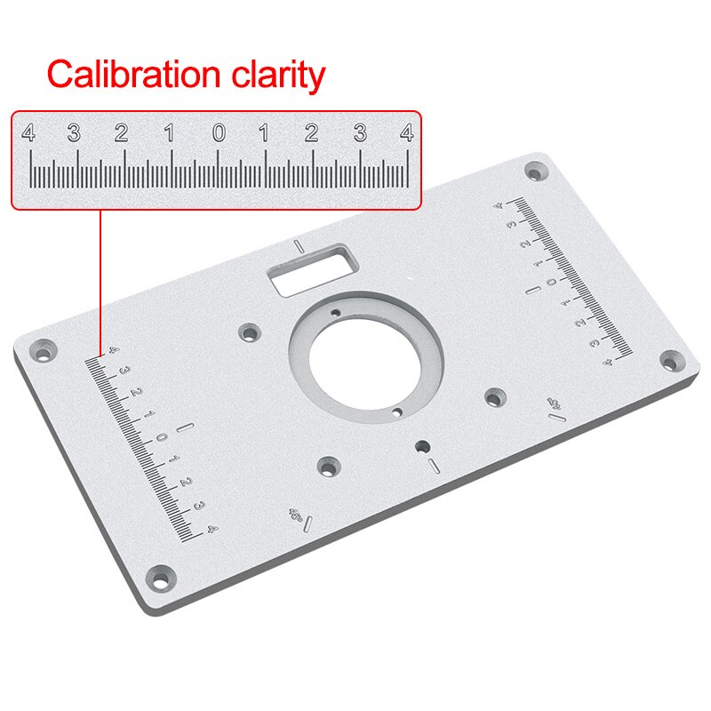 Multifunctional Aluminium Router Table Insert Plate Woodworking Benches Wood Router Trimmer Models Engraving Machine