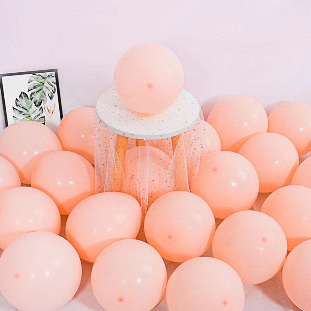 100 sztuk/worek Macarons balony lateksowe 10-cal 2.2G grube wielokrotnego użytku jasny kolor ślub urodziny wakacje przyjęcia dekoracje: pomarańczowy