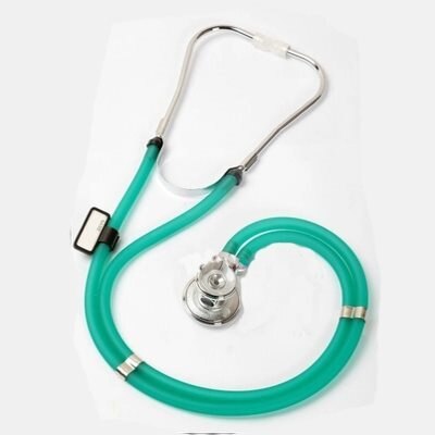 Stetoskop multifunktionelt dobbeltrør dobbeltsidet lægestetoskop kan lytte til tilbehør til fosterets hjertelyd: 2