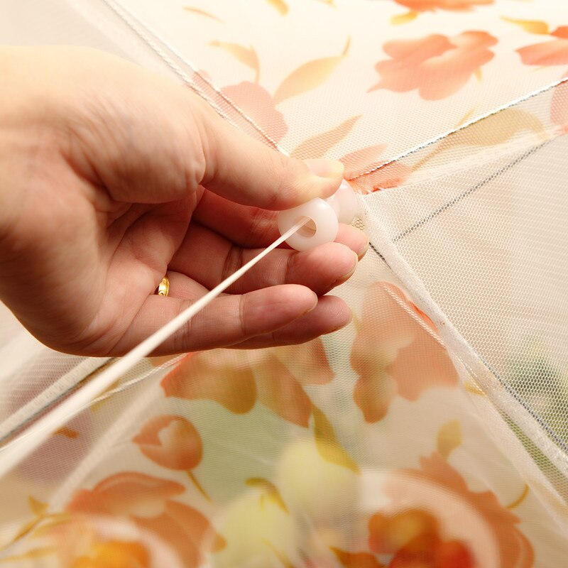 Folding Hood Cover Anti Flies Kitchen Polyester gauze Cooking Foods Covers Foldable Food Covers Encryption Dish Meal Food Cover