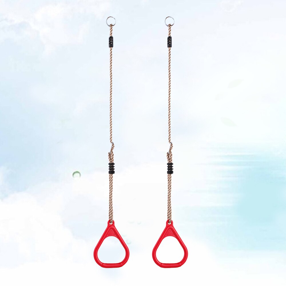 1 Pair Fitness Ring Children Gym Rings Excercise Tool for Pull-up Swings Bodyweight