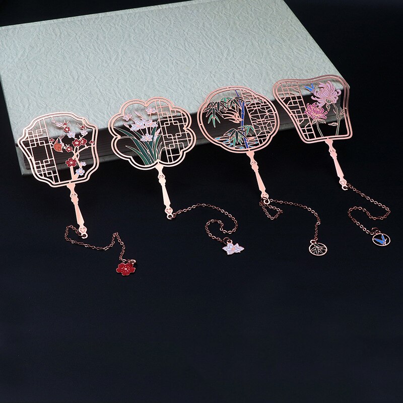 EZONE 1pc metal zakładka żuraw Sztuka zakładka wykwintne pomponem wisiorek dzień nauczyciela dzień matki prezent szkolne materiały biurowe