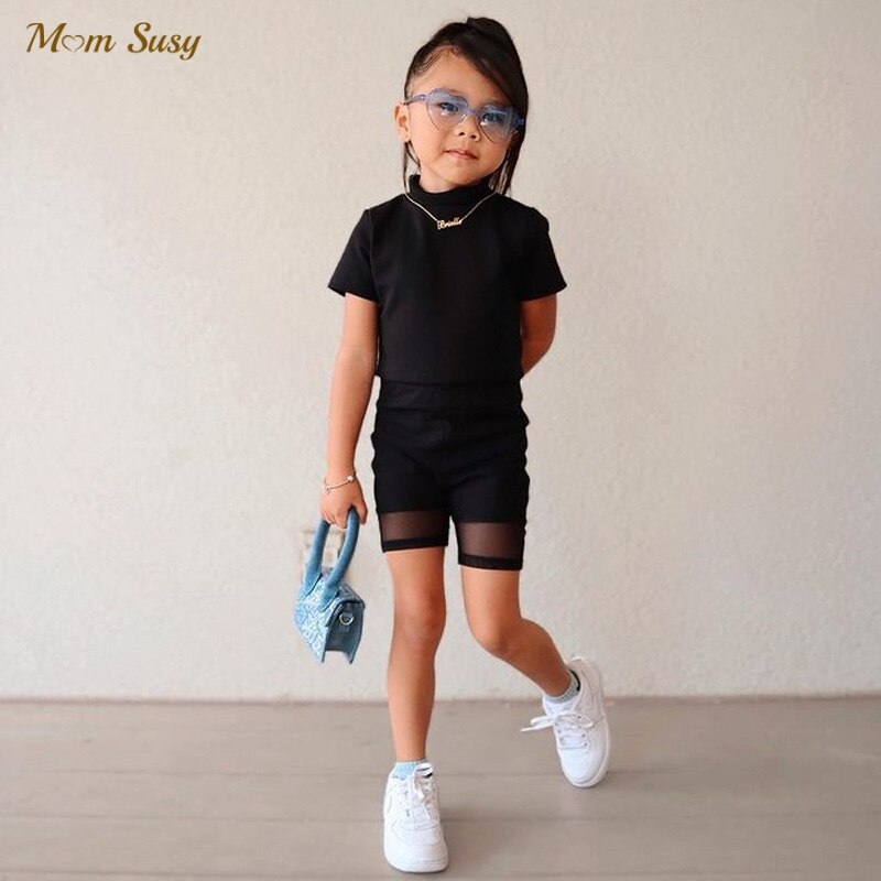 Baby Jongen Meisje Kleding Set T-shirt + Shorts 2 Stuks Zomer Baby Peuter Kind Trainingspak Shortsleeve Bodysuit Babykleertjes 1-10Y