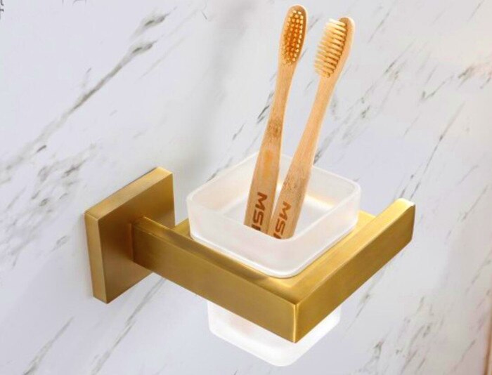 304 Stainless Steel brushed gold Coat Racks Towel Hook ,paper holder,towel holder, Round Base Robe Hook Wall Mounted BL476: cup holder