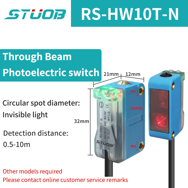 Background Suppression Infrared Photoelectric Sensor，Diffuse reflection, reflected light, lens reflection，30cm-2M，NO and NC，NPN: 4XL / green