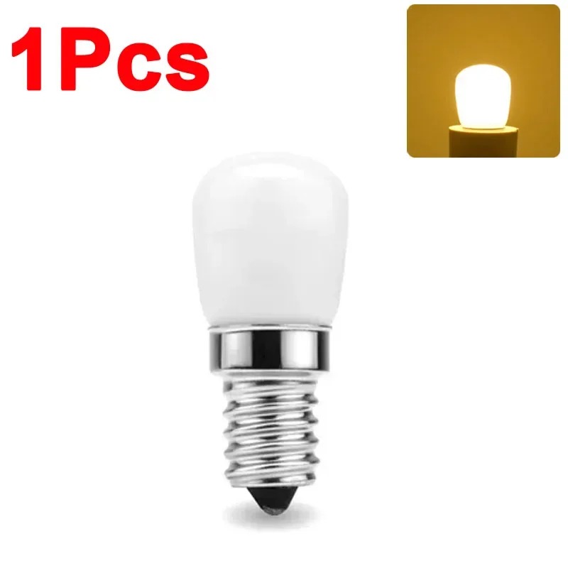 LED Refrigerator Lamp E12 Light Bulb 220V LED Refrigerator Lamp Screw Bulb for Refrigerator Display Cabinet Home Lighting: MULTICOLOR