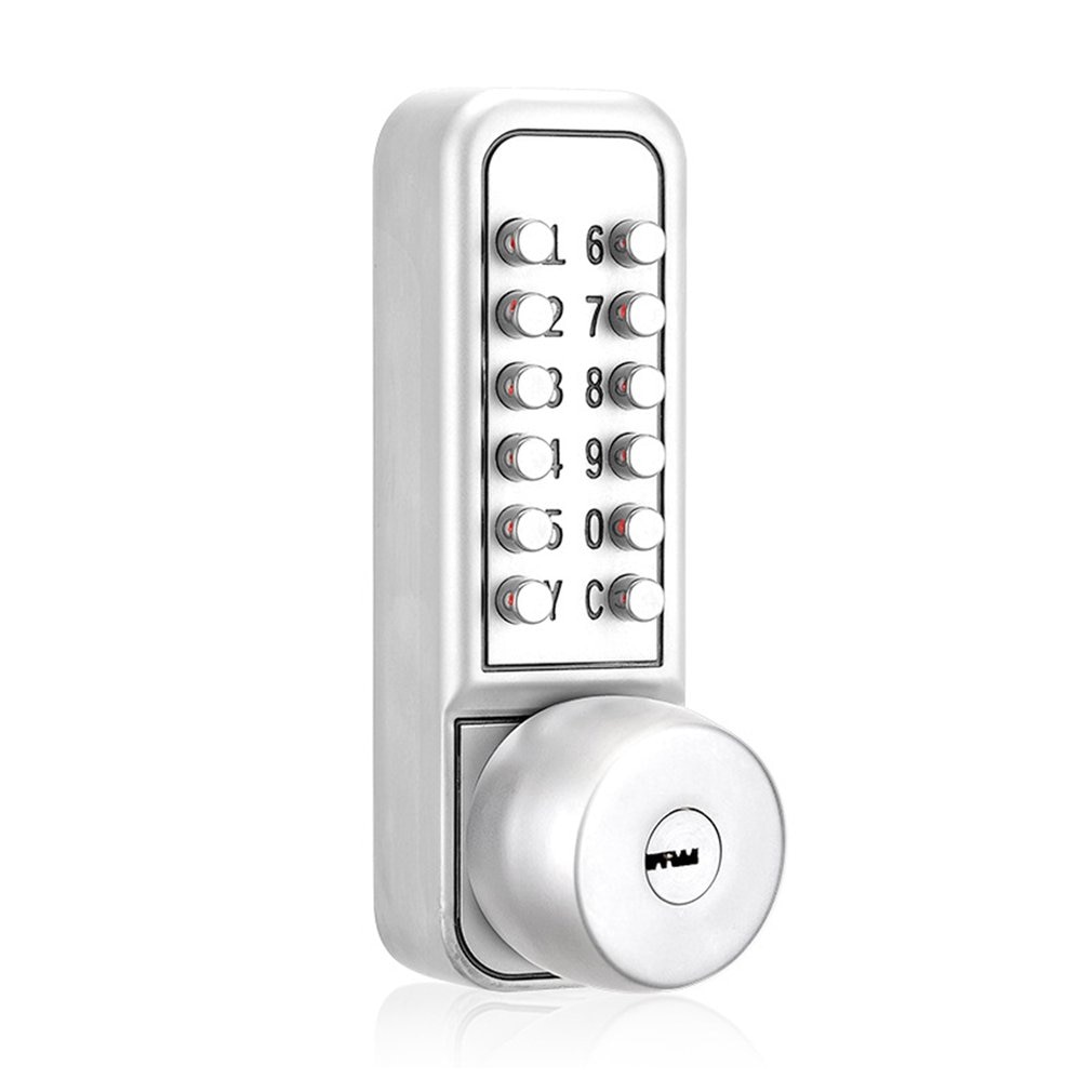 Digital Password Door Lock Mechanical Code Keyless Door Lock Waterproof Three Generation Password+Key Electronic Lock