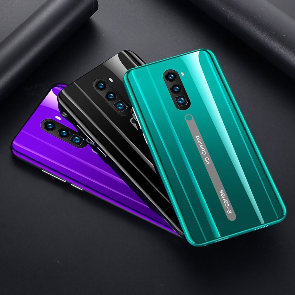Rino3 Pro 5.8 Inch Screen Android Phone Purple Water Screen Smartphone Solid Color Mobile Phone Cool Shape
