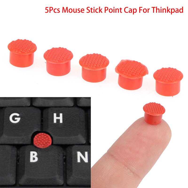 5pcs/SET Laptop Rubber Mouse Pointer Cap for IBM Thinkpad Little TrackPoint Red Cap for Keyboard Trackstick Guide