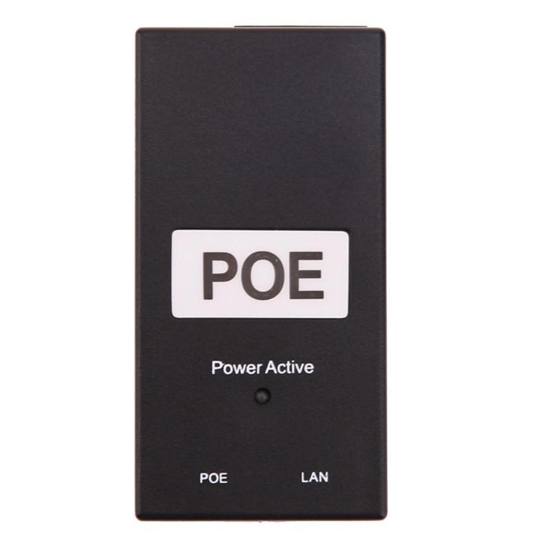 Poe Voeding Dc Adapter 24V 0.5A 24W Desktop Poe Power Injector Ethernet Adapter Cctv Surveillance