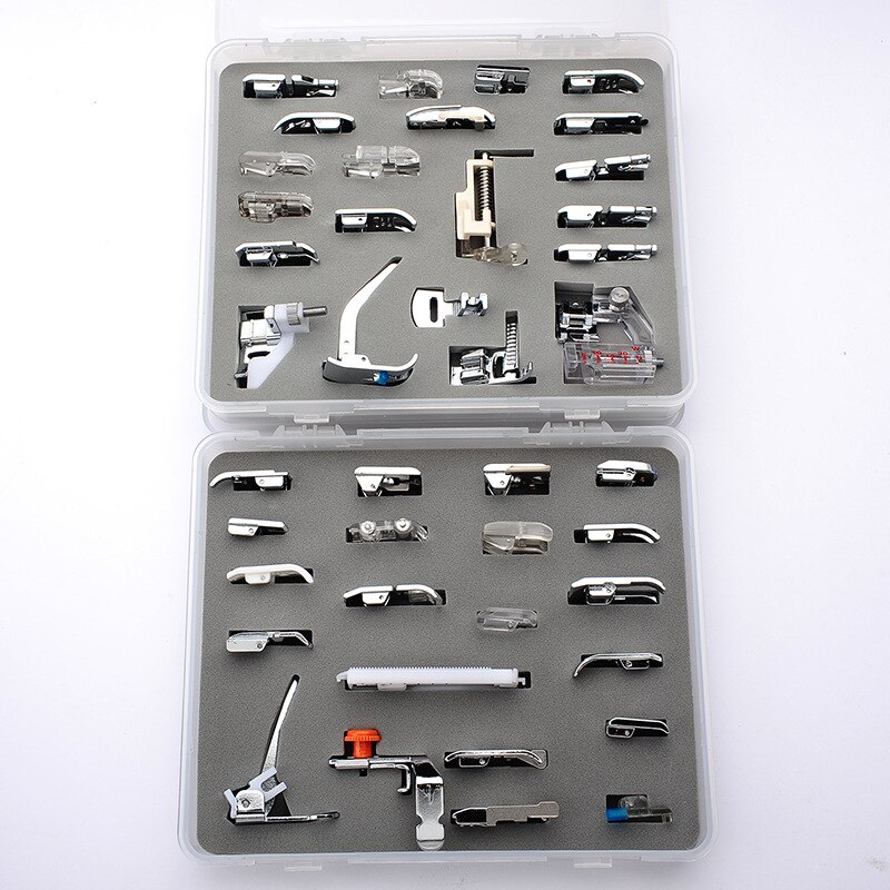 32/52/62/72 pcs Sewing Machine Supplies Presser Foot Feet for Sewing Machines Feet Kit Set With Box For Brother Singer Janome