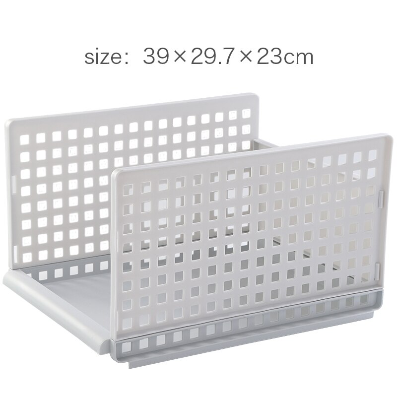 Wardrobe Layered Partition Shelf Storage Compartment Clothes Cabinet Baffle Layered Frame Folding Organizer Holder Bedroom: large