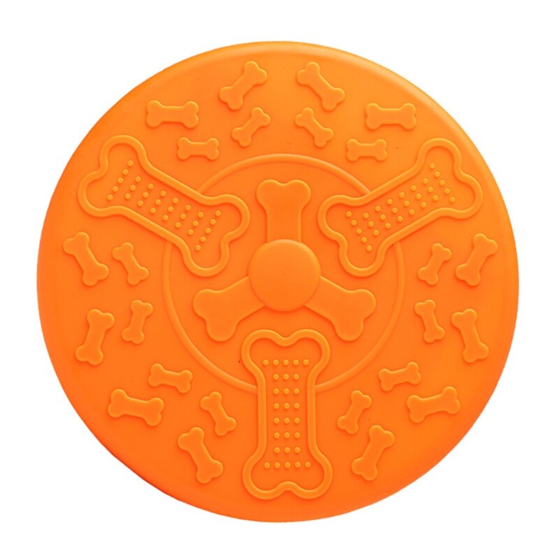 18 Cm Fun Toy Flying Disc Perfect Disc Toy Dog Training Throwing Catch Playing 23GA: Orange