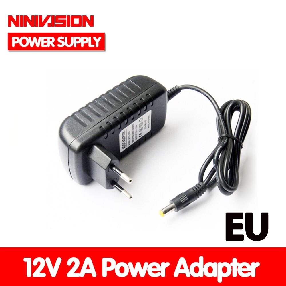 Ninivision Special-Purpose Ac 100-240V 24W Converter Adapter Eu Plug Dc 12V 2A Power supply Voor Led Light Strip