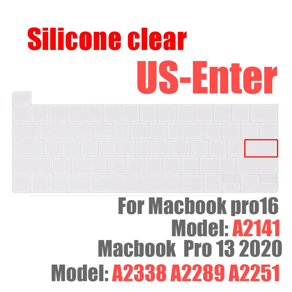 SDYIGOE Laptop Tastatur Schutzhülle für Macbook Pro13 M1 A2338/A2289/A2251 Tastatur Abdeckung für Macbook pro16 a2141 Neue