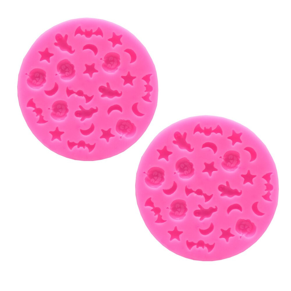 2 Stuks Bakken Mallen Pompoen Ster Maan Vleermuis Patronen Mallen Anti-aanbak Cake Mallen Voor Party Keuken Size