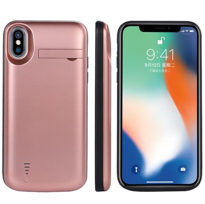 8000mAh Battery Case For iPhone 6 6S 7 8 Plus Backup Power Bank Charging Case For iPhone X 5000mAh Battery Charger Case Cover