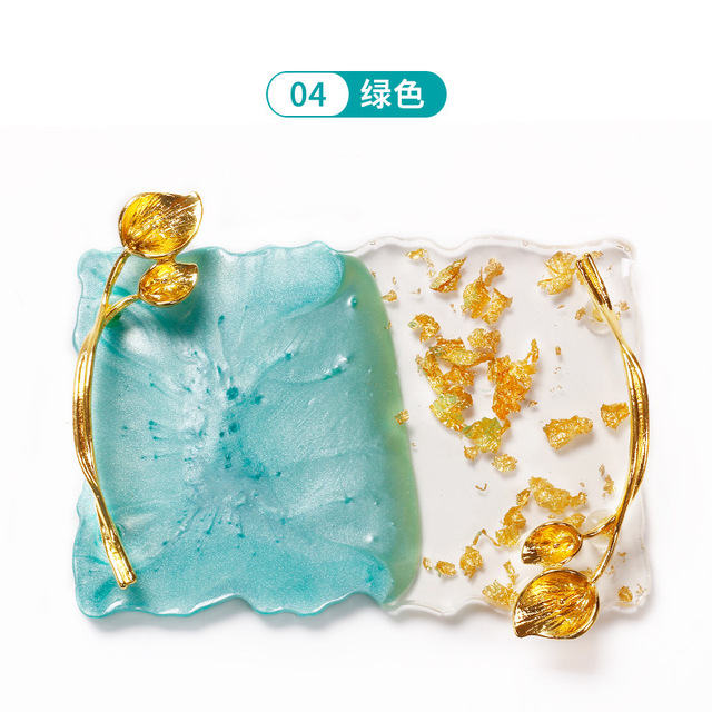 1pcs Paint Palette Resin Agate Stone Nail Art Color Gel Polish Pallet Nail Display Board Showing Shelf Manicure Tool: light green