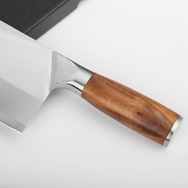 Couteau de cuisine en acier inoxydable, de Chef chinois, couperet en acier inoxydable, rasoir tranchant, couteau à trancher la viande, couteau à découper