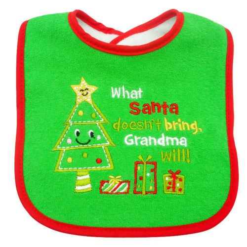 Eerste Kerst Slabbetje Speeksel handdoek Geborduurd Aandenken Kerstcadeau: 6
