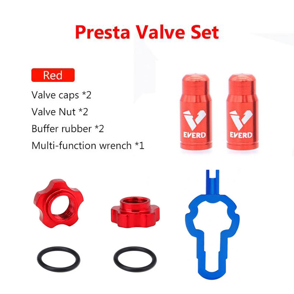 4 IN 1 Bicycle Vacumm Tubeless Presta Valve Nut Bike Nozzle Lock Tire Valve Rim Conversion Nut with Install Wrench: PURPLE