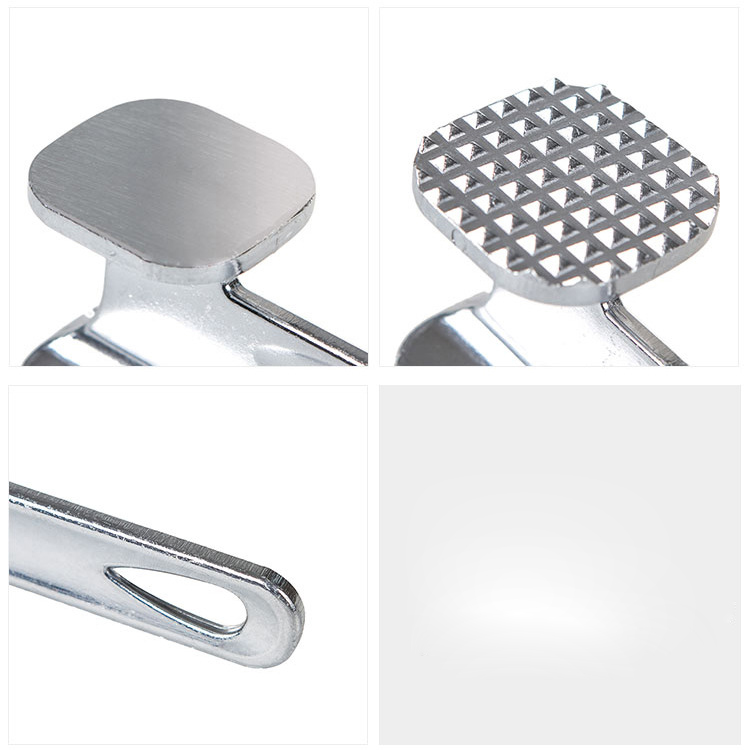 Hanging Single Side Hammer Zinc Alloy Steak Hammer Pine Meat Hammer Pork Chop Hammer Single Side Pork Chop Hammer ZB912