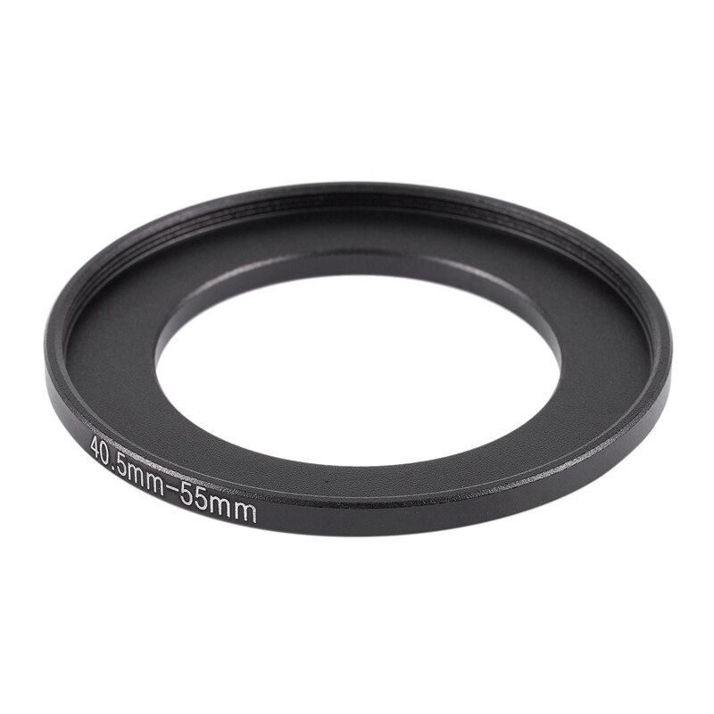 2Pcs Vervanging Camera Metalen Filter Step Up Ring Adapter - 49Mm-55Mm &amp; 40.5Mm-55Mm