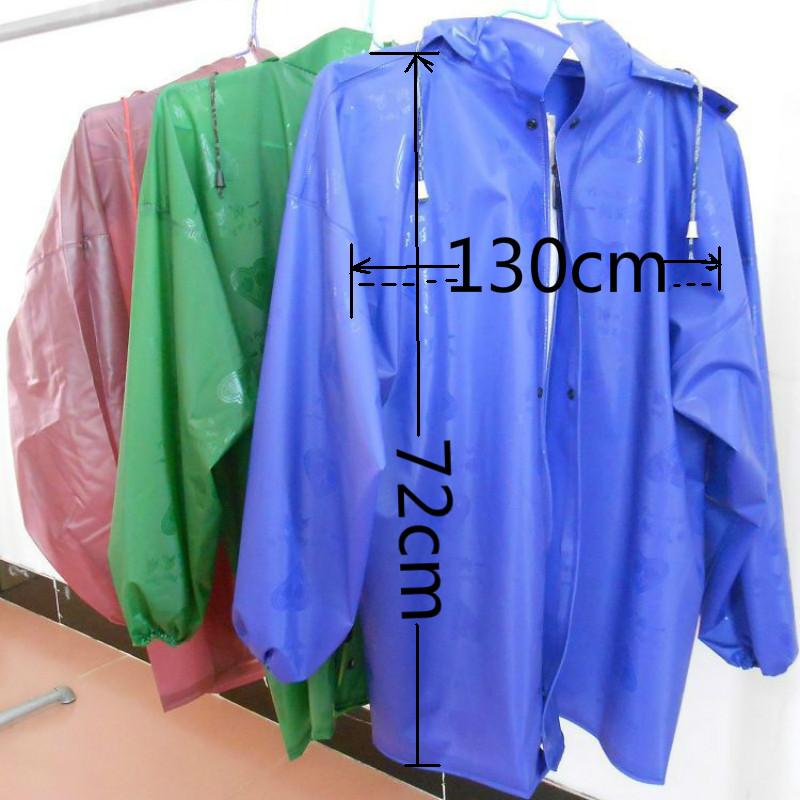 Impermeable Rubber Raincoat Adult Plastic Rain Pants Gear Waterproof Trousers Fishing Outdoor Garden Supplies: blue jacket