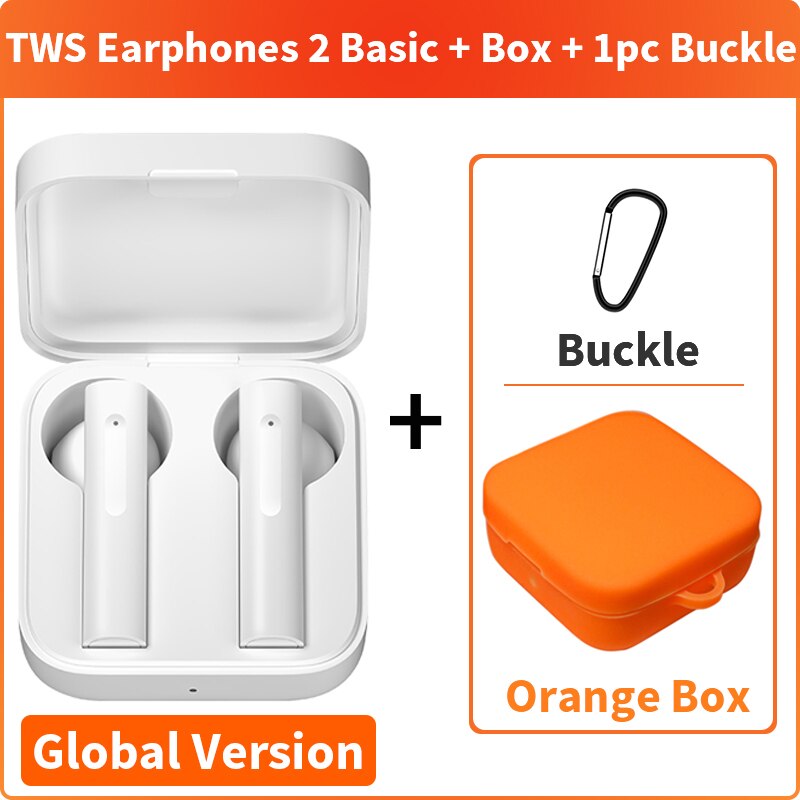 Xiaomi Air2 SE TWS Mi True Wireless Bluetooth Earphone Air 2 SE Earbuds SBC/AAC Synchronous Link Touch Control: GV Add Orange Case